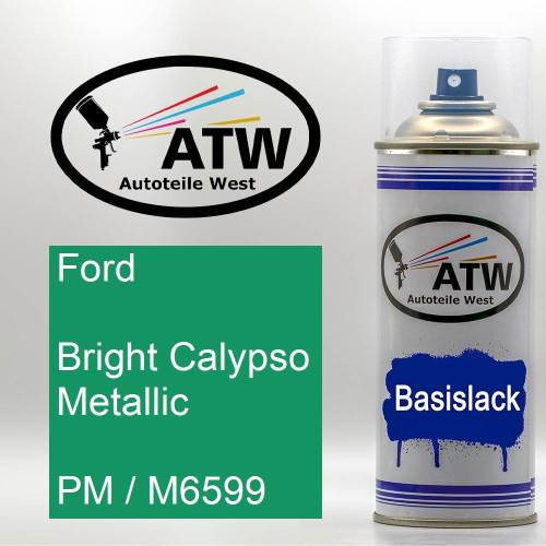 Ford, Bright Calypso Metallic, PM / M6599: 400ml Sprühdose, von ATW Autoteile West.